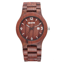 Fashion casual men wood style quartz sports wrist watch